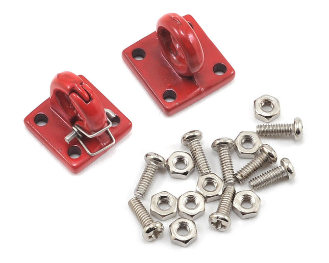 YEA-YA-0462RD, Yeah Racing Four Bolt Tow Ring (Red) (2)