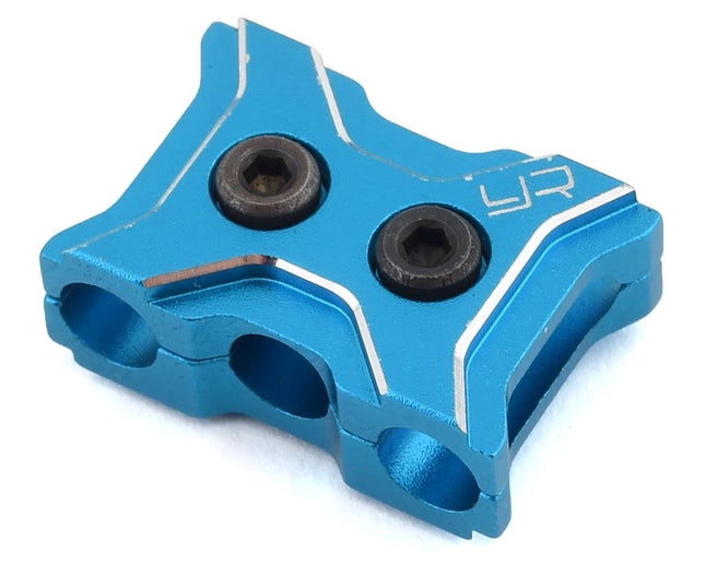 YEA-YA-0485BU, Yeah Racing Aluminum 12-14 Gauge Wire Clamp (Blue)