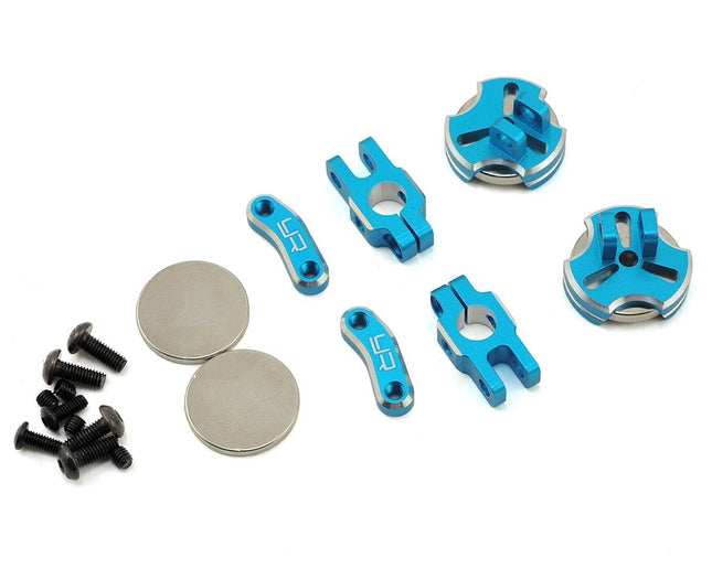 YEA-YA-0531BU, Yeah Racing Aluminum CNC Magnetic Invisible Body Mount (Blue)