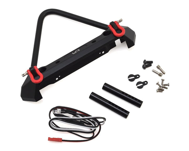 YEA-YA-0548, Yeah Racing Aluminum Front Stinger Bumper w/LED Light (Black)