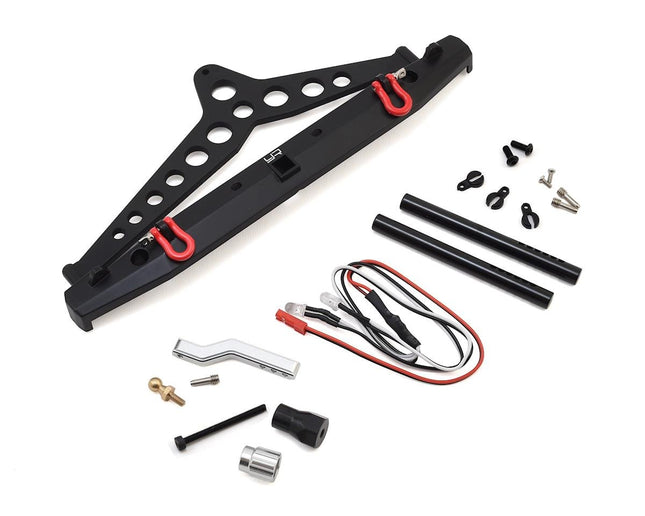 YEA-YA-0549, Yeah Racing Aluminum Rear Bumper w/Spare Tire Mount