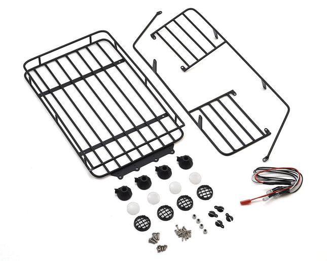 YEA-YA0561, Yeah Racing Metal Roll Cage w/Roof Rack & LED Light (2017 Wrangler CRC Body)